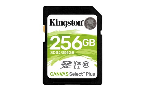 Karta pamięci Kingston Canvas Select Plus SDS2/256GB (256GB; Class U3, V30; Karta pamięci) Kingston Karta pamięci Kingston Canvas Select Plus SDS2/256GB (256GB; Class U3, V30; Karta pamięci) Kingston