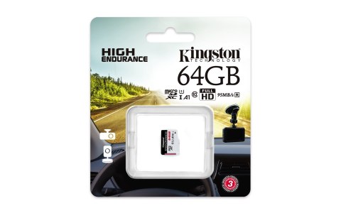 Karta pamięci Kingston Endurance SDCE/64GB (64GB; Class 10; Karta pamięci) Kingston Karta pamięci Kingston Endurance SDCE/64GB (64GB; Class 10; Karta pamięci) Kingston