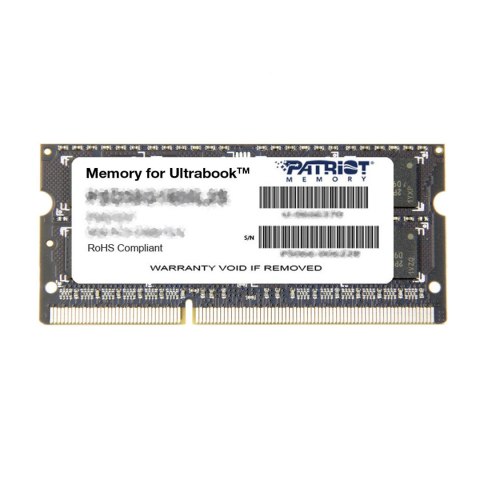PATRIOT DDR3 8GB Ultrabook 1600MHz CL11 SO-DIMM Patriot Memory PATRIOT DDR3 8GB Ultrabook 1600MHz CL11 SO-DIMM Patriot Memory