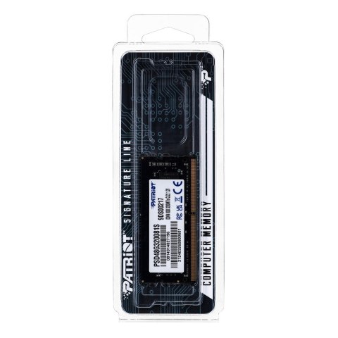 PATRIOT SO-DIMM DDR4 8GB 3200MHz Rank1 Patriot Memory PATRIOT SO-DIMM DDR4 8GB 3200MHz Rank1 Patriot Memory