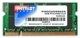 Pamięć Patriot Memory Signature PSD22G8002S (DDR2 SO-DIMM; 1 x 2 GB; 800 MHz; CL6) Patriot Memory