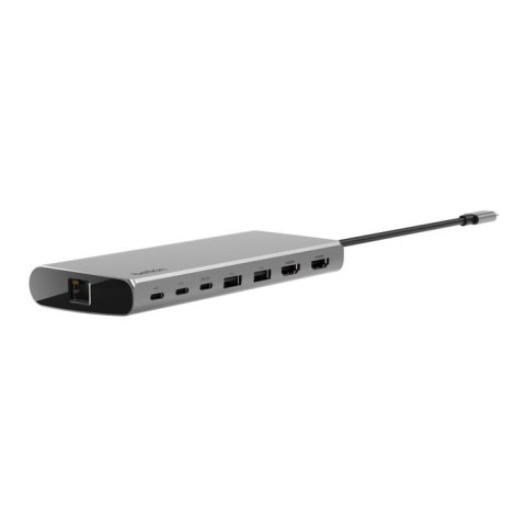 BELKIN HUB USB-C 8W1, 10 GBPS, 2X HDMI 4K SZARY Belkin BELKIN HUB USB-C 8W1, 10 GBPS, 2X HDMI 4K SZARY Belkin