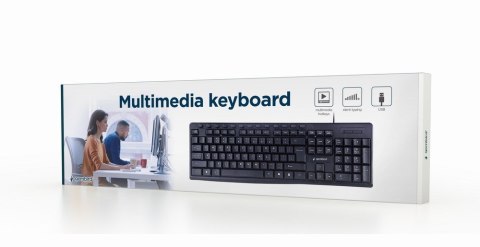 GEMBIRD KLAWIATURA MULTIMEDIALNA KB-UM-107 USB, US LAYOUT, CZARNA GEMBIRD GEMBIRD KLAWIATURA MULTIMEDIALNA KB-UM-107 USB, US LAYOUT, CZARNA GEMBIRD