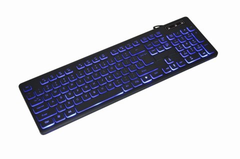 GEMBIRD KLAWIATURA MULTIMEDIALNA Z TRÓJKOLOROWYM PODŚWIETLENIEM USB, US LAYOUT, CZARNA GEMBIRD GEMBIRD KLAWIATURA MULTIMEDIALNA Z TRÓJKOLOROWYM PODŚWIETLENIEM USB, US LAYOUT, CZARNA GEMBIRD