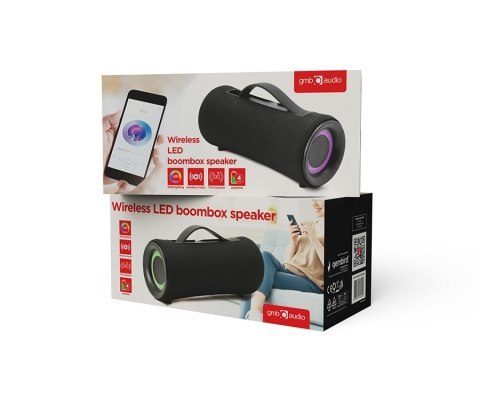 GEMBIRD PRZENOŚNY GŁOŚNIK BLUETOOTH LED SPK-BT-LED-04 RMS 2X 5W, WBUDOWANY MIKROFON, KOLOR CZARNY, USB, AUX, MICROSD GEMBIRD GEMBIRD PRZENOŚNY GŁOŚNIK BLUETOOTH LED SPK-BT-LED-04 RMS 2X 5W, WBUDOWANY MIKROFON, KOLOR CZARNY, USB, AUX, MICROSD GEMBIRD