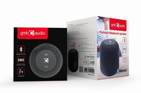GEMBIRD PRZENOŚNY GŁOŚNIK BLUETOOTH SPK-BT-15-BK RMS 5W, WBUDOWANY MIKROFON, KOLOR CZARNY, USB, AUX, MICROSD GEMBIRD GEMBIRD PRZENOŚNY GŁOŚNIK BLUETOOTH SPK-BT-15-BK RMS 5W, WBUDOWANY MIKROFON, KOLOR CZARNY, USB, AUX, MICROSD GEMBIRD