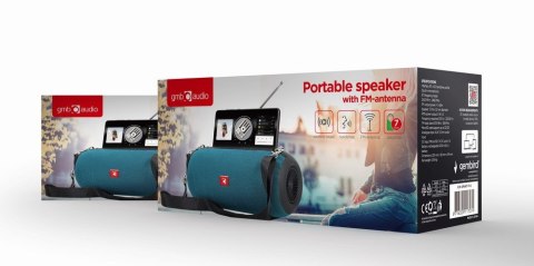 GEMBIRD PRZENOŚNY GŁOŚNIK BLUETOOTH SPK-BT-17-G FM-RADIO, WBUDOWANY MIKROFON, KOLOR ZIELONY, USB, AUX, MICROSD GEMBIRD GEMBIRD PRZENOŚNY GŁOŚNIK BLUETOOTH SPK-BT-17-G FM-RADIO, WBUDOWANY MIKROFON, KOLOR ZIELONY, USB, AUX, MICROSD GEMBIRD