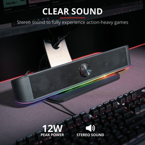Głośnik TRUST GXT619 THORNE RGB LED SOUNDBAR Trust Głośnik TRUST GXT619 THORNE RGB LED SOUNDBAR Trust