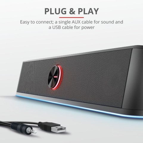 Głośnik TRUST GXT619 THORNE RGB LED SOUNDBAR Trust Głośnik TRUST GXT619 THORNE RGB LED SOUNDBAR Trust