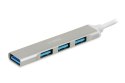 HUB I-BOX 4-PORTOWY USB3.0 + USB 2.0, SLIM IBOX