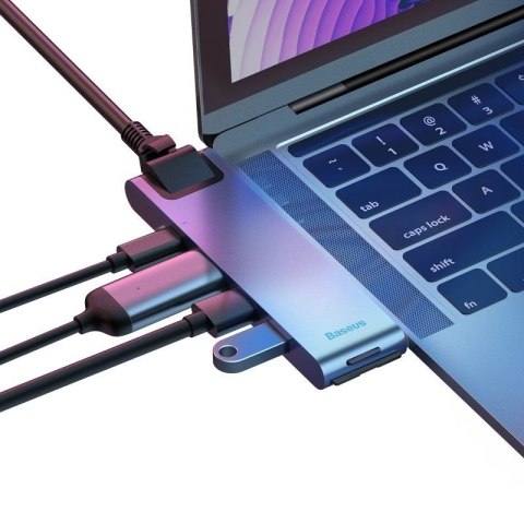 Hub Baseus CAHUB-L0G (2x USB 3.0; kolor szary) Baseus Hub Baseus CAHUB-L0G (2x USB 3.0; kolor szary) Baseus