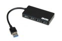 Hub IBOX USB 3.0 CZARNY 4-PORTY, SLIM IUH3F56 (4x USB 3.0; kolor czarny) IBOX
