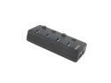 Hub NATEC Mantis 2 NHU-1557 (4x USB 3.0; kolor czarny) NATEC