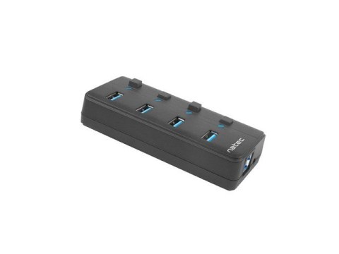 Hub NATEC Mantis 2 NHU-1557 (4x USB 3.0; kolor czarny) NATEC Hub NATEC Mantis 2 NHU-1557 (4x USB 3.0; kolor czarny) NATEC