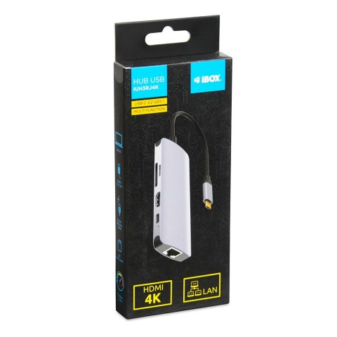IBOX HUB USB IUH3RJ4K USB3.2 LAN HDMI 4K PD100W IBOX IBOX HUB USB IUH3RJ4K USB3.2 LAN HDMI 4K PD100W IBOX