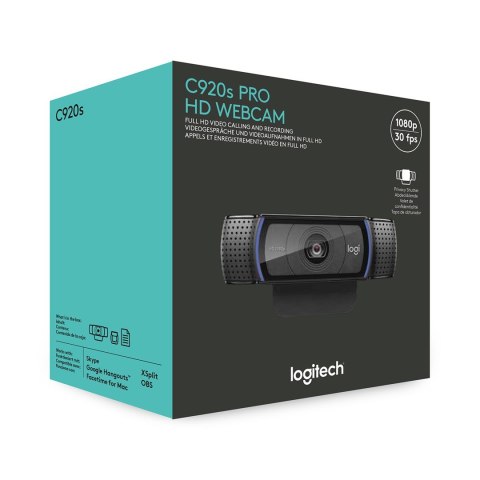 Kamera LOGITECH C920S PRO HD WEBCAM Logitech Kamera LOGITECH C920S PRO HD WEBCAM Logitech