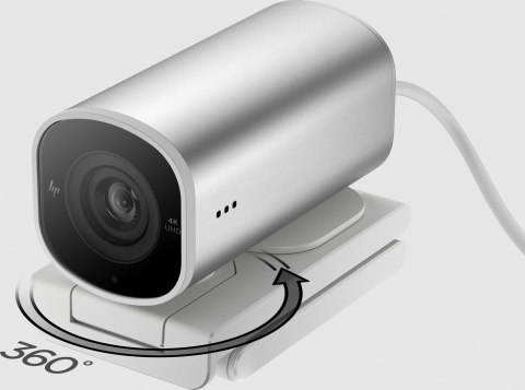 Kamera internetowa HP 960 4K Streaming Webcam USB srebrna 695J6AA Hewlett-Packard Kamera internetowa HP 960 4K Streaming Webcam USB srebrna 695J6AA Hewlett-Packard