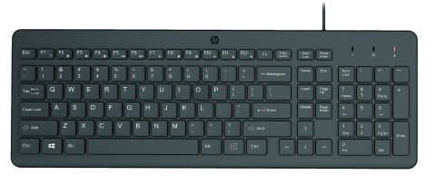 Klawiatura HP 150 Wired Keyboard przewodowa czarna 664R5AA Hewlett-Packard Klawiatura HP 150 Wired Keyboard przewodowa czarna 664R5AA Hewlett-Packard