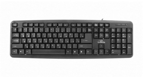 Klawiatura TITANUM TKR101 (USB 2.0; (RU); kolor czarny) TITANUM Klawiatura TITANUM TKR101 (USB 2.0; (RU); kolor czarny) TITANUM