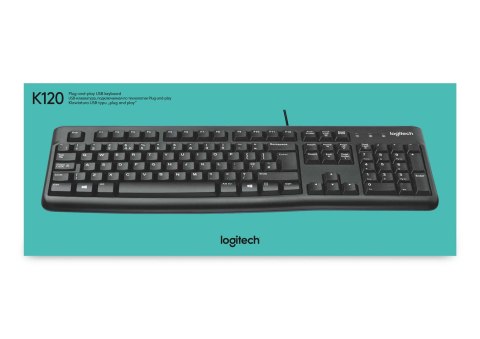 Klawiatura membranowa Logitech K120 920-002479 (USB 2.0; (US); kolor czarny) Logitech Klawiatura membranowa Logitech K120 920-002479 (USB 2.0; (US); kolor czarny) Logitech