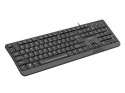 Klawiatura membranowa NATEC Trout US NKL-0967 (USB 2.0; (EN); kolor czarny) NATEC
