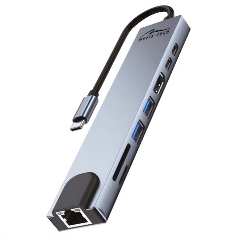 MEDIA-TECH HUB USB 8 IN 1 GIGA LAN HUB MT5046 Media tech MEDIA-TECH HUB USB 8 IN 1 GIGA LAN HUB MT5046 Media tech