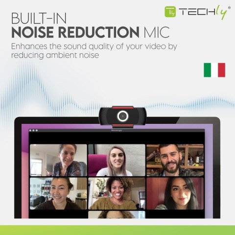 TECHLY KAMERA USB INTERNETOWA FULLHD 1080P Z MIKRO TECHly TECHLY KAMERA USB INTERNETOWA FULLHD 1080P Z MIKRO TECHly
