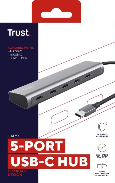 Trust HALYX 5 Portowy USB-C HUB Trust Trust HALYX 5 Portowy USB-C HUB Trust