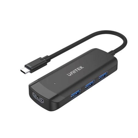 UNITEK HUB AKTYWNY USB-C 3X USB-A 3.1, HDMI 4K30HZ UNITEK UNITEK HUB AKTYWNY USB-C 3X USB-A 3.1, HDMI 4K30HZ UNITEK