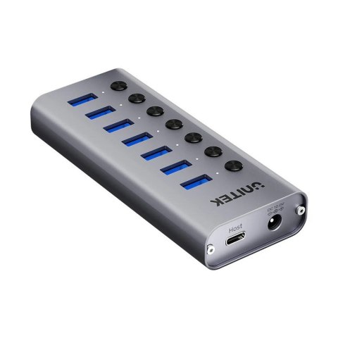 UNITEK HUB USB-A 3.0 7W1, 5GBPS Z PRZEŁĄCZNIKIEM UNITEK UNITEK HUB USB-A 3.0 7W1, 5GBPS Z PRZEŁĄCZNIKIEM UNITEK