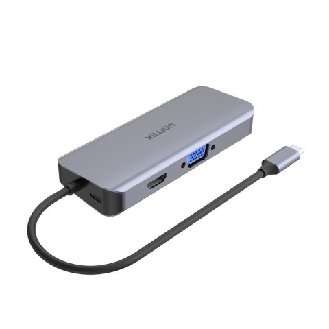 UNITEK HUB USB-C 3XUSB 3.1, PD, HDMI, SD, VGA RJ45 UNITEK UNITEK HUB USB-C 3XUSB 3.1, PD, HDMI, SD, VGA RJ45 UNITEK