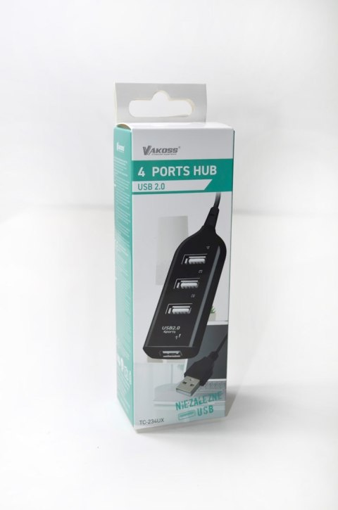 VAKOSS HUB USB 2.0 4 PORTY TC-234UX VAKOSS VAKOSS HUB USB 2.0 4 PORTY TC-234UX VAKOSS