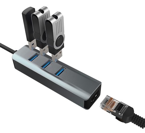 VAKOSS HUB USB 3.0 ETHERNET TC-4502X VAKOSS VAKOSS HUB USB 3.0 ETHERNET TC-4502X VAKOSS