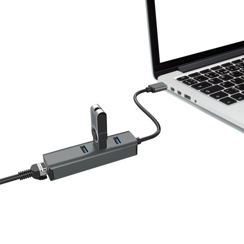 VAKOSS HUB USB 3.0 ETHERNET TC-4502X VAKOSS VAKOSS HUB USB 3.0 ETHERNET TC-4502X VAKOSS