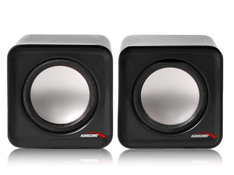 Zestaw głośników komputerowe AUDIOCORE AC870B (2.0; kolor czarny) AUDIOCORE Zestaw głośników komputerowe AUDIOCORE AC870B (2.0; kolor czarny) AUDIOCORE