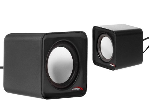 Zestaw głośników komputerowe AUDIOCORE AC870B (2.0; kolor czarny) AUDIOCORE Zestaw głośników komputerowe AUDIOCORE AC870B (2.0; kolor czarny) AUDIOCORE