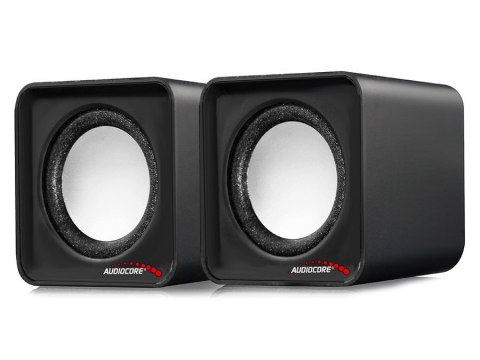Zestaw głośników komputerowe AUDIOCORE AC870B (2.0; kolor czarny) AUDIOCORE Zestaw głośników komputerowe AUDIOCORE AC870B (2.0; kolor czarny) AUDIOCORE