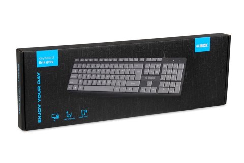 IBOX KLAWIATURA PRZEWODOWA ERIS, GREY IBOX IBOX KLAWIATURA PRZEWODOWA ERIS, GREY IBOX