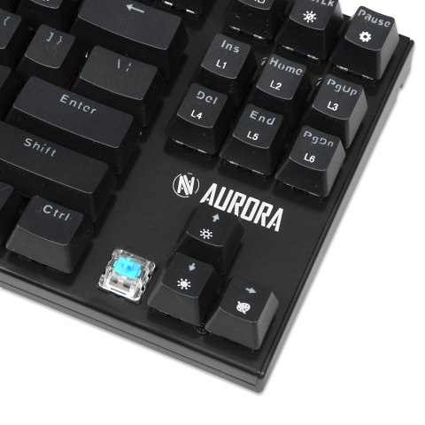 KLAWIATURA I-BOX AURORA K-2R RGB, MECHANICZNA, BLUE SWITCH, GAMING IBOX KLAWIATURA I-BOX AURORA K-2R RGB, MECHANICZNA, BLUE SWITCH, GAMING IBOX