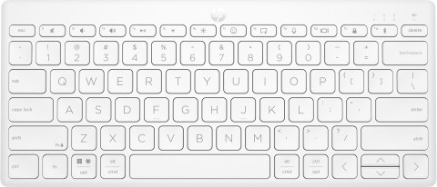 Klawiatura HP 350 Compact Multi-Device Bluetooth Keyboard bezprzewodowa biała 692T0AA Hewlett-Packard Klawiatura HP 350 Compact Multi-Device Bluetooth Keyboard bezprzewodowa biała 692T0AA Hewlett-Packard