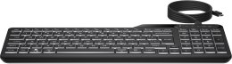 Klawiatura HP 400 Backlit Wired Keyboard przewodowa czarna 7N7C0AA Hewlett-Packard