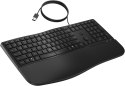 Klawiatura HP 480 Comfort Wired Keyboard przewodowa czarna 8T6M1AA Hewlett-Packard