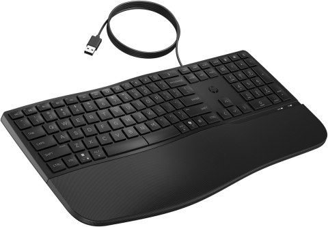 Klawiatura HP 480 Comfort Wired Keyboard przewodowa czarna 8T6M1AA Hewlett-Packard Klawiatura HP 480 Comfort Wired Keyboard przewodowa czarna 8T6M1AA Hewlett-Packard
