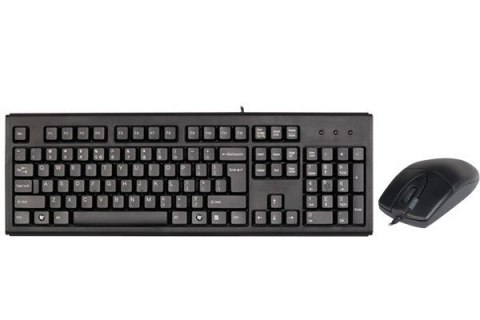 Klawiatura, Zestaw klawiatura + mysz membranowa A4 TECH A4TKLA43774 (USB 2.0; kolor czarny; optyczna) A4 TECH Klawiatura, Zestaw klawiatura + mysz membranowa A4 TECH A4TKLA43774 (USB 2.0; kolor czarny; optyczna) A4 TECH