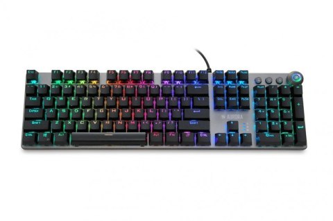 Klawiatura mechaniczna IBOX AURORA K-4 RGB IKGMK4 (USB; (US); kolor czarny) IBOX Klawiatura mechaniczna IBOX AURORA K-4 RGB IKGMK4 (USB; (US); kolor czarny) IBOX
