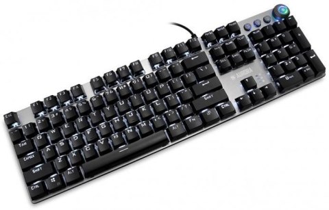 Klawiatura mechaniczna IBOX AURORA K-4 RGB IKGMK4 (USB; (US); kolor czarny) IBOX Klawiatura mechaniczna IBOX AURORA K-4 RGB IKGMK4 (USB; (US); kolor czarny) IBOX