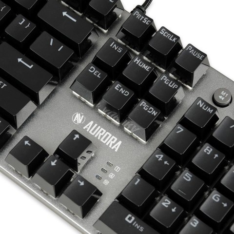 Klawiatura mechaniczna IBOX AURORA K-4 RGB IKGMK4 (USB; (US); kolor czarny) IBOX Klawiatura mechaniczna IBOX AURORA K-4 RGB IKGMK4 (USB; (US); kolor czarny) IBOX