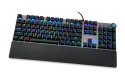 Klawiatura mechaniczna IBOX AURORA K-4 RGB IKGMK4 (USB; (US); kolor czarny) IBOX