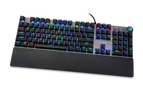 Klawiatura mechaniczna IBOX AURORA K-4 RGB IKGMK4 (USB; (US); kolor czarny) IBOX Klawiatura mechaniczna IBOX AURORA K-4 RGB IKGMK4 (USB; (US); kolor czarny) IBOX