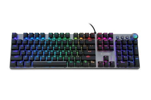 Klawiatura mechaniczna IBOX AURORA K-4 RGB IKGMK4 (USB; (US); kolor czarny) IBOX Klawiatura mechaniczna IBOX AURORA K-4 RGB IKGMK4 (USB; (US); kolor czarny) IBOX